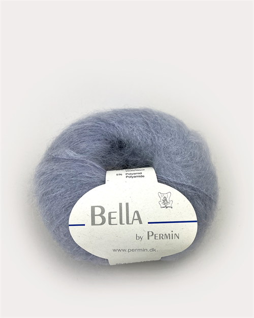 Bella by permin kid mohair - smuk lysegrå