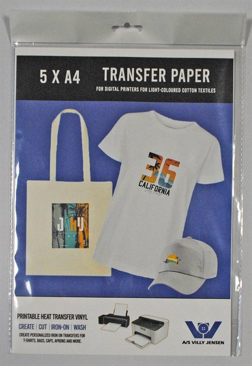 Transferark til print - A4 størrelse