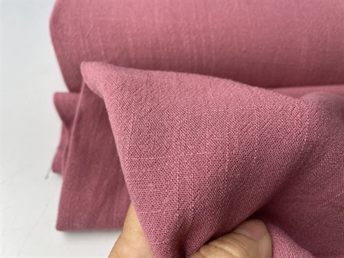 Hør / viscose - smuk gammel rosa