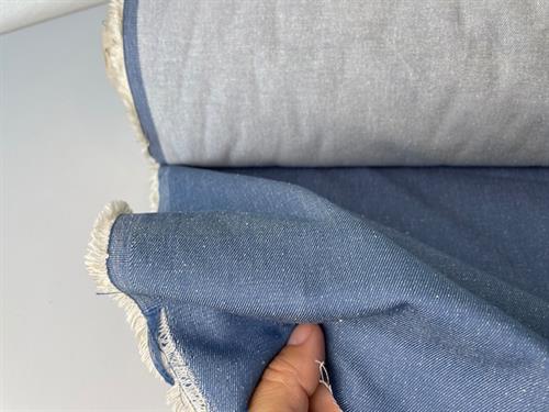 Let luksus denim  - med viscose og silke i lys indigo