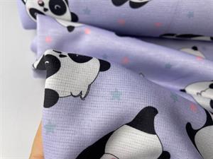 Isoli - cute panda på pastel lilla bund