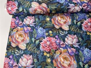 Patchwork stof - Clara McAllister, Elegance med yndige blomster