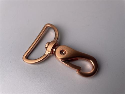 Karabinhage, 40 mm, rosegold