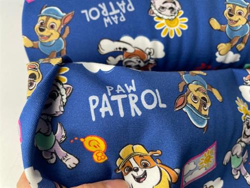 Bomuldsersey - blå bund med Paw patrol