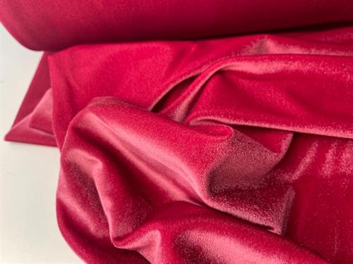 Bi-stretch velour - sports velour i mørk rosa