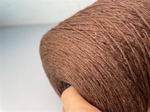 Super Geelong virgin wool - flot chokoladebrun, 100 gram