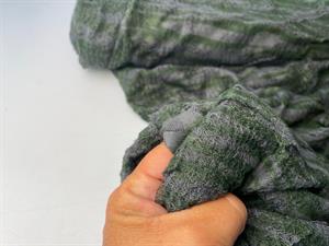 Effekt jersey - fantastisk spændende tynd strik i grå/ grøn