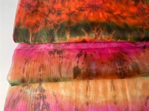 Chiffon - med batik look i skønne farver