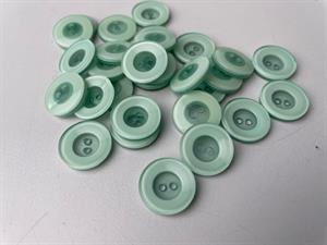 Knap -  mint, 15 mm, 10 stk