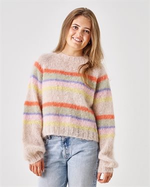Bella by Permin - raglansweater med striber