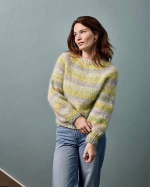 Bella by Permin - stribet raglansweater